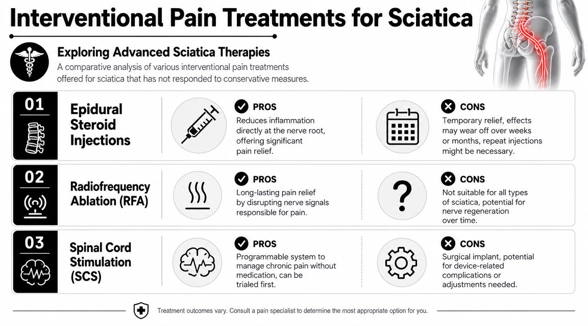 image 8 A lot of people start looking up how to manage sciatica after the pain stops being a nuisance and starts running the day. It may begin as a pull in the low back when you get out of bed in Oak Lawn, then turn into burning pain down the buttock and leg while you're driving through Orland Park, standing at work in Burbank, or trying to sleep in Evergreen Park. By the time you search for answers, you're usually not wondering what a textbook says. You're wondering how to get through today, what not to do, and whether this is something that will pass or keep getting worse. How to Manage Sciatica: Oak Lawn & Orland Park Targeted Interventional Pain Treatments