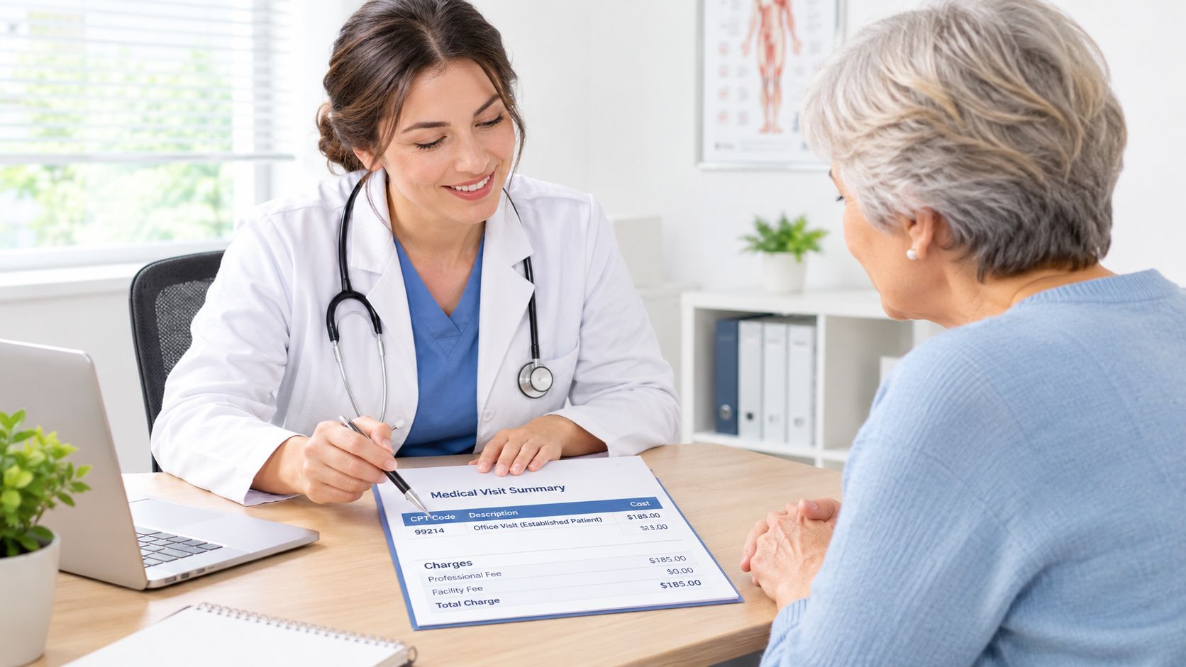 kyphoplasty cost doctor patient A Chicago Ridge-area patient usually isn't asking for a national average. They're looking at a recent compression fracture, trying to sleep, walk, or return to normal activities, and wondering whether the procedure will create a manageable bill or an unpleasant surprise. The useful question is not, "What does kyphoplasty cost?" It's, "What amount will my specific facility, physician, insurer, and treatment plan produce?" Kyphoplasty Cost in Illinois: What Patients Actually Pay A friendly female doctor explains a medical visit summary to an elderly female patient in her office.